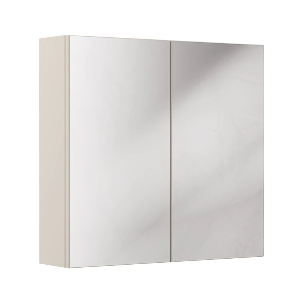 Szafka z lustrem 80 cm kaszmirowy mat Bella CASHMERE UN 84-80-2D, Comad